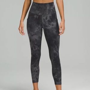 lululemon Align High-Rise Pant 25" in Diamond Dye Pitch Grey Graphite Grey